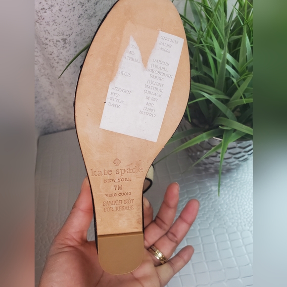 Kate Spade Platform Raffia Sandals - Picture 9 of 9